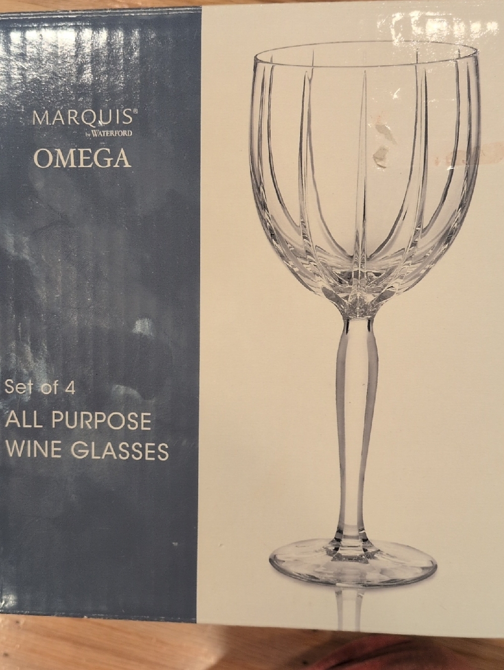 Vintage Marquis by Waterford OMEGA 4 All Purpose Wine Glasses